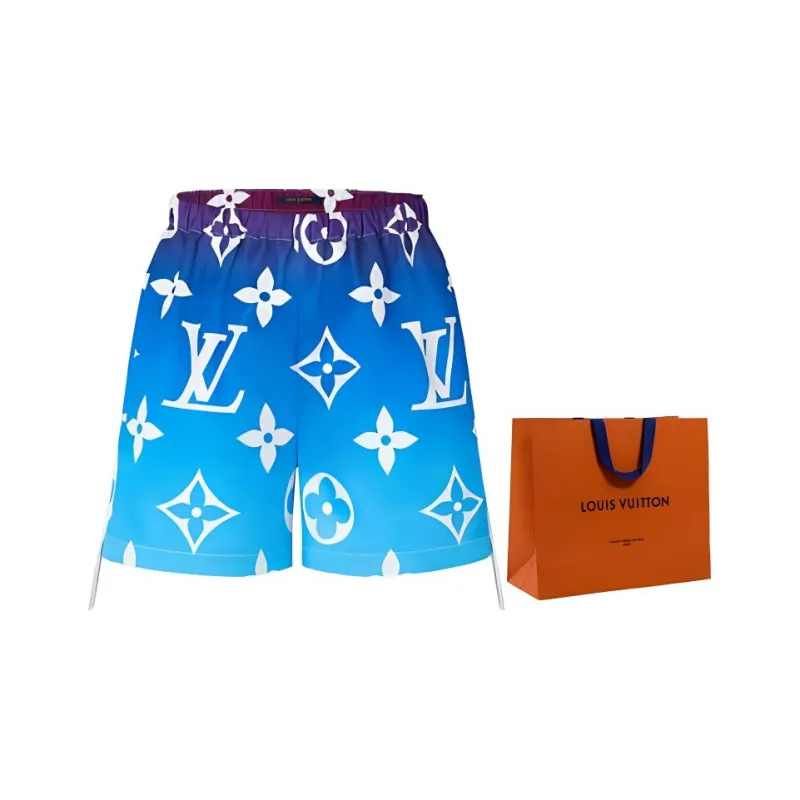 LOUIS VUITTON Casual Shorts Women's Blue-5