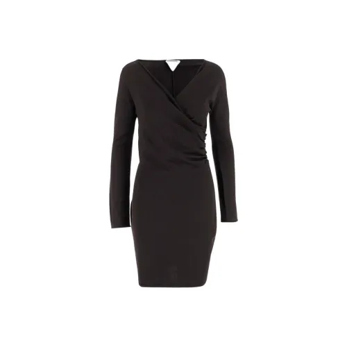 Bottega Veneta Long-Sleeved Wrap Dress