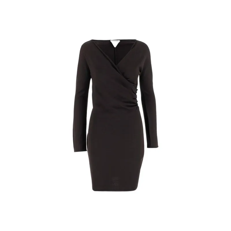 Bottega Veneta Long Sleeved Wrap Dress-0