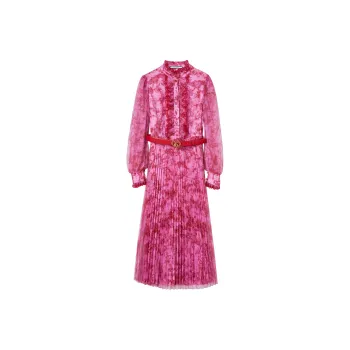 BADINA SS24 Long Sleeved Dress Women's Red Print