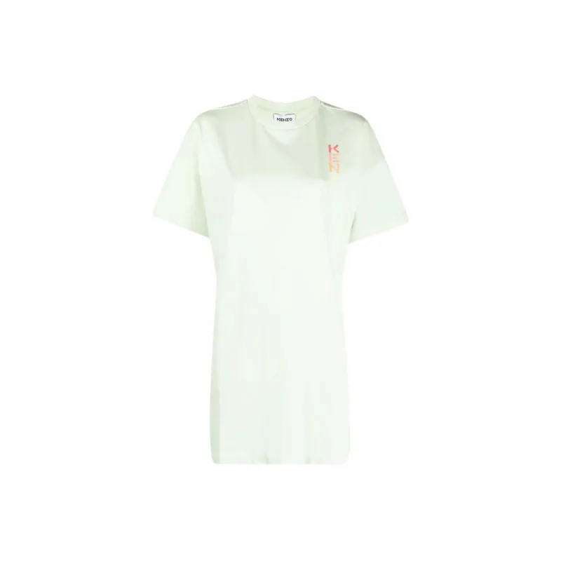 KENZO Short Sleeved Dresses Women's Green-0