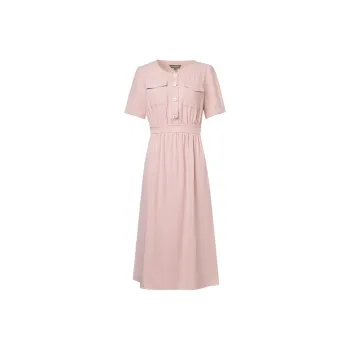 MeetMetro Short Sleeved Dresses Women's Dusty Pink
