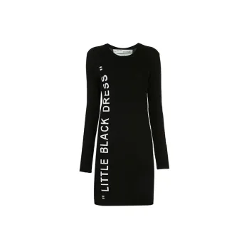OFF-WHITE FW21 Long-Sleeved Dresses Women's Black