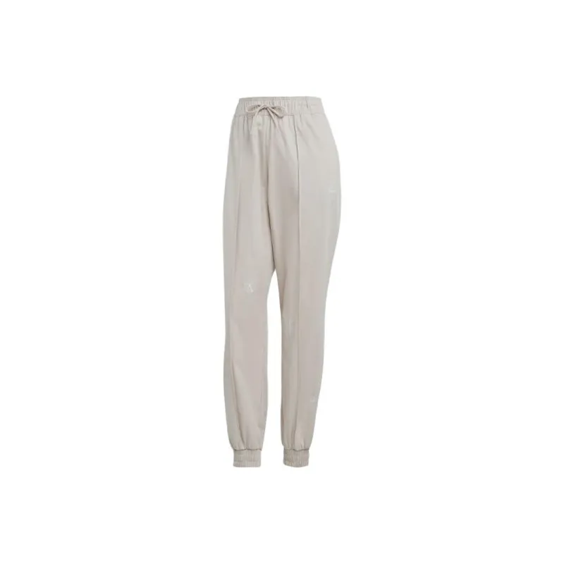 Adidas Knitted Sweatpants Women's Gray Brown Tan-0