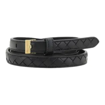 Bottega Veneta Leather Belts Women's Black Width 1.5CM