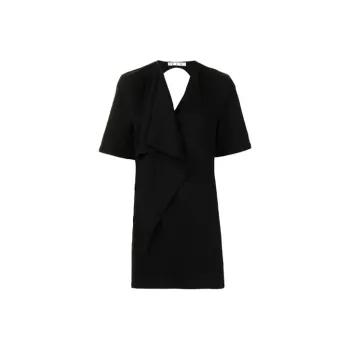 OFF WHITE Short sleeve Backless Dress