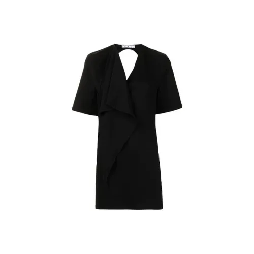 OFF WHITE Short sleeve Backless Dress