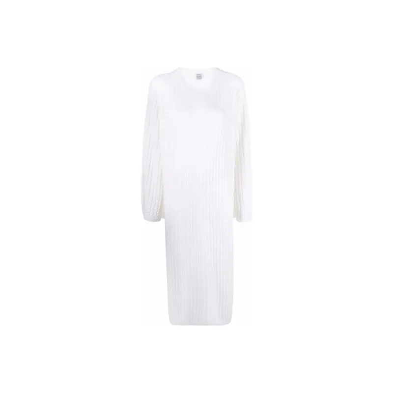 TOTEME Long-Sleeved Dresses Women's White-0