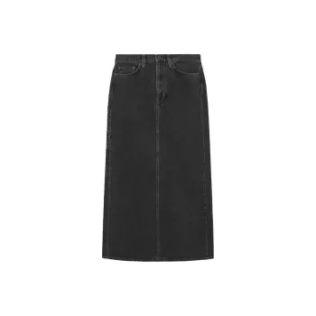 COS Denim Long Skirts Women's Black