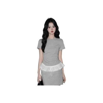 FOREVER 21 T Shirts Women's Gray