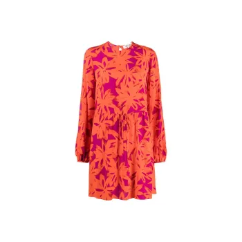 DVF Diane Von Furstenberg Sidney Floral-print Minidress