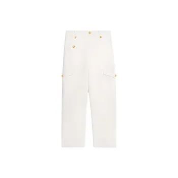 CELINE Cargo Pants Women's Ecru
