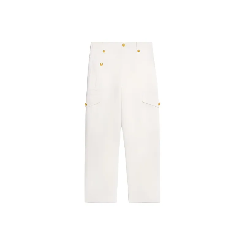 CELINE Cargo Pants Women's Ecru-0
