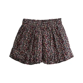 Hollister Casual Shorts Women's Marine Blue Floral