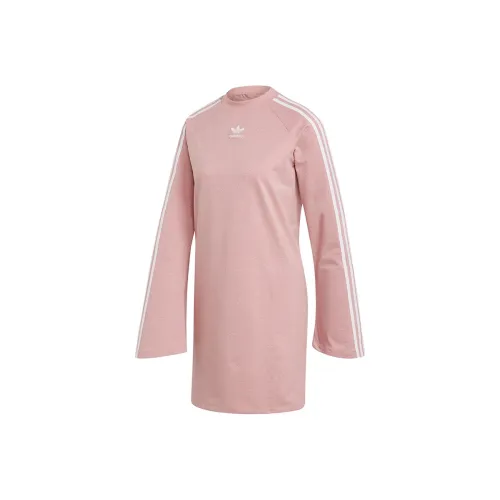 Adidas Originals Long Sleeved Dresses Women's Pink