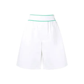 Bottega Veneta Tipped Cargo Shorts White