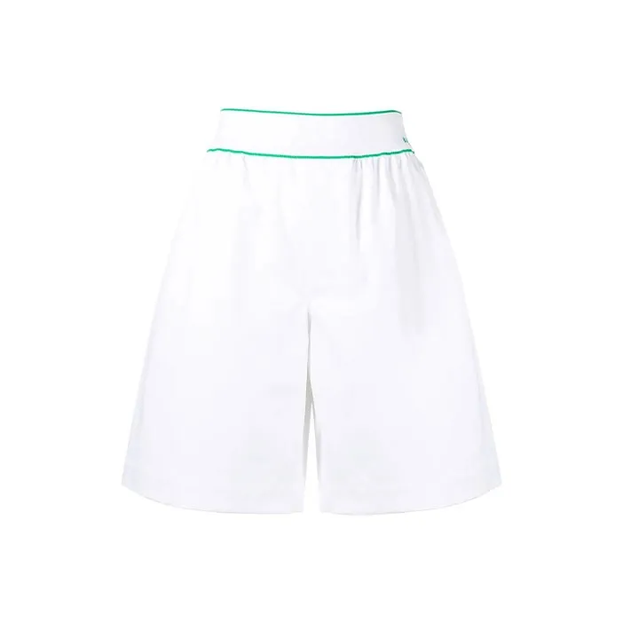 Bottega Veneta Tipped Cargo Shorts White-0