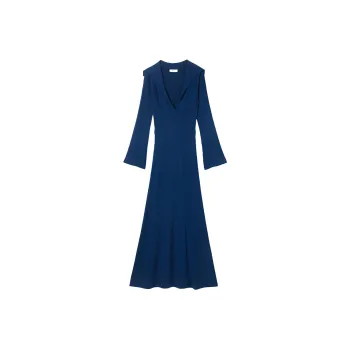 Sandro Long-Sleeved Dresses Women's Blue