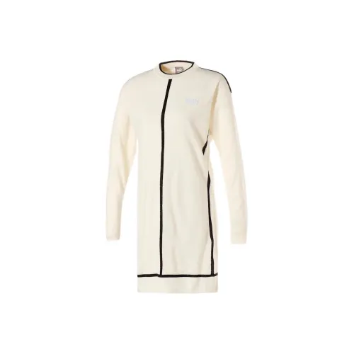 PUMA Long-Sleeved Dresses Women's Bright White