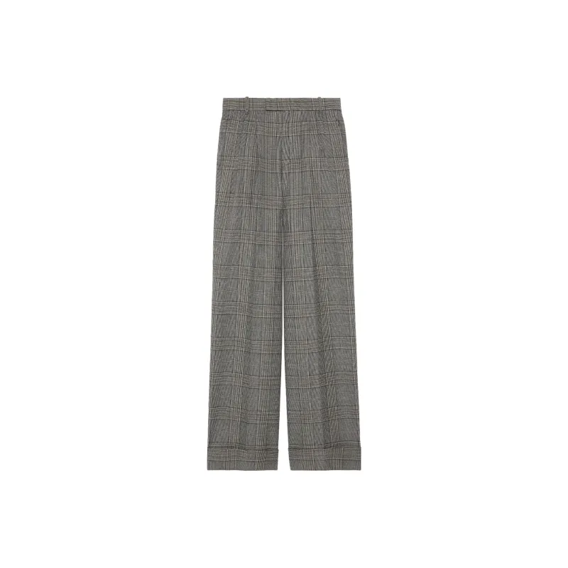 GUCCI Prince Of Wales Checked Cropped Pants-0