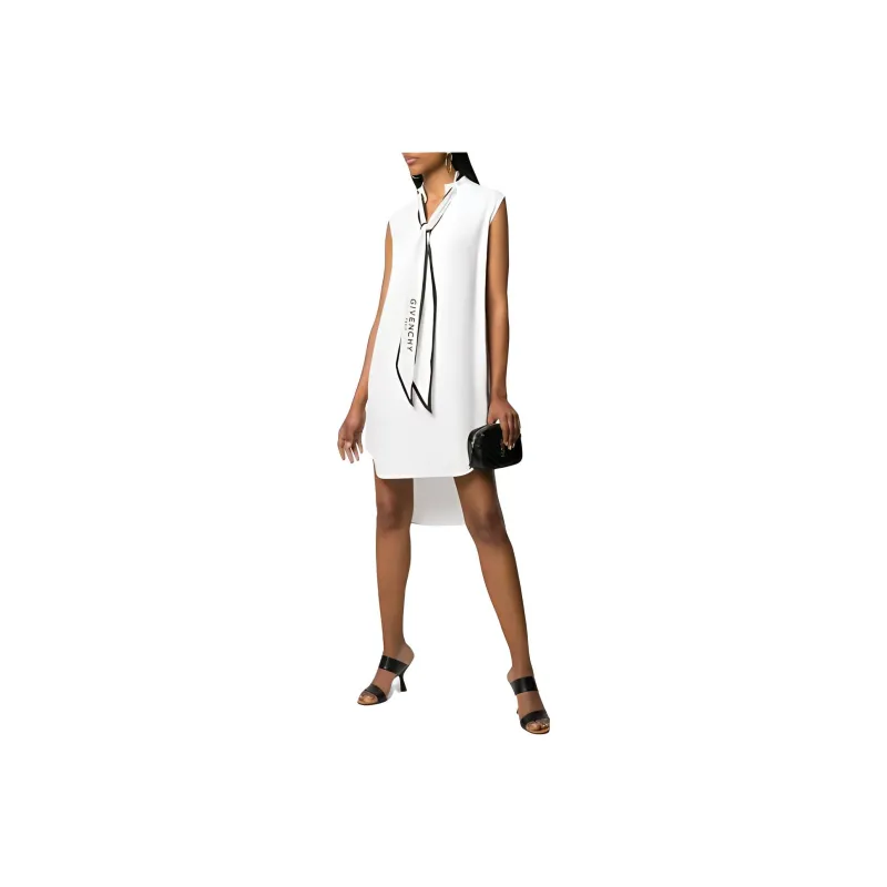 Givenchy Sleeveless Dresses Women's White-0