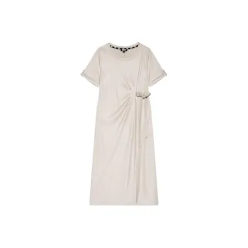 DKNY Short Sleeved Dress Women's Beige