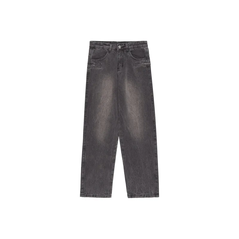 LBPC Straight Jeans Unisex Dark Gray-0