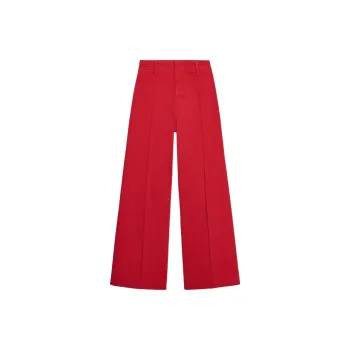 ZARA ZW Series Casual Pants Women's Red