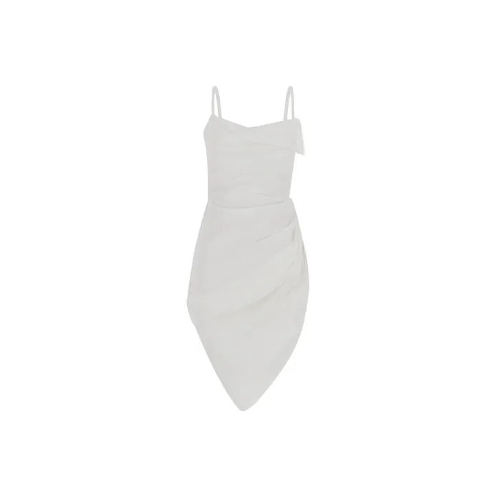 Jacquemus La Robe Saudade Draped Minidress-0