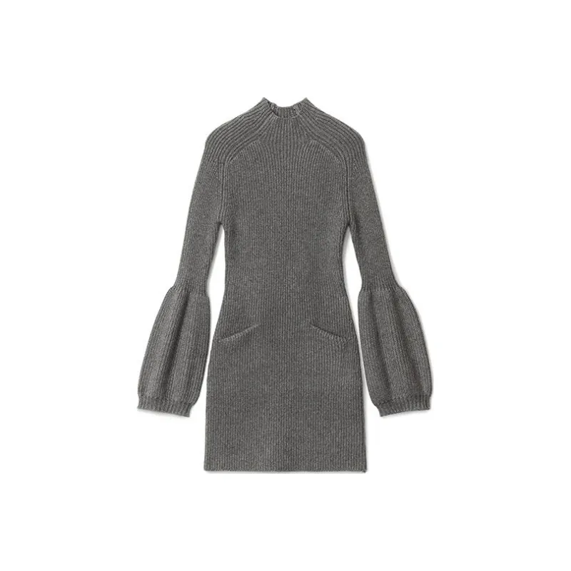 Alexander Wang Long Sleeved Dresses Women's Gray-0