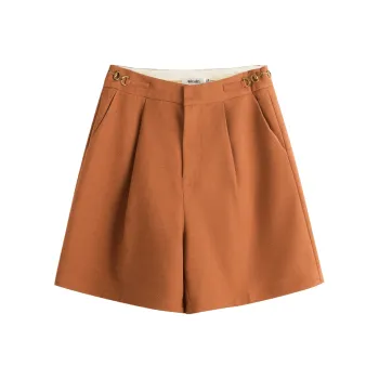 Olrain Casual Shorts Women's Pumpkin