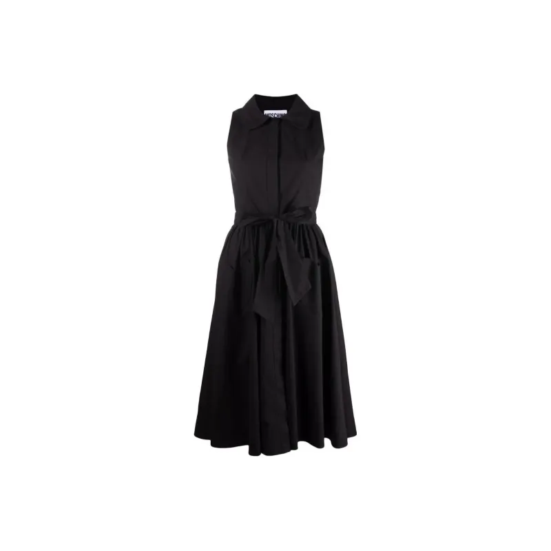 MOSCHINO Sleeveless Dresses Women's Black-0