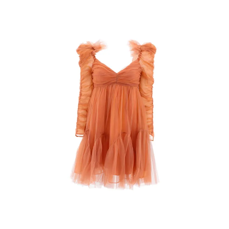 Zimmermann Long-Sleeved Dresses Women's Orange-0