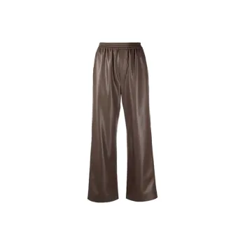 NANUSHKA Leather Pants Women's Brown