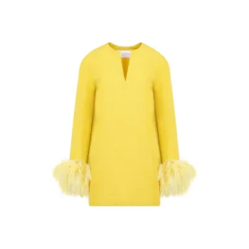 Valentino Long-Sleeved Dresses Women's Yellow