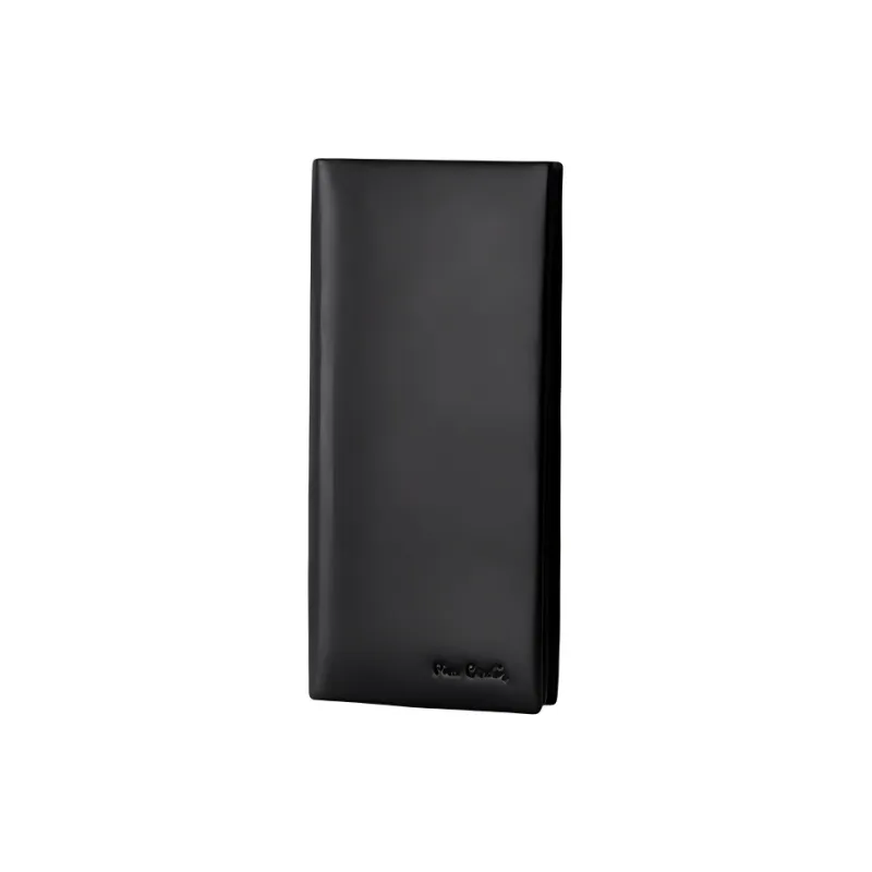 PIERRE CARDIN Top Grain Cow Leather Wallet Regular Men's Black-1