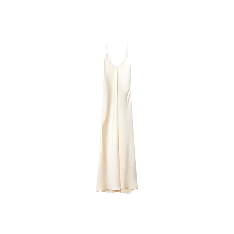 ZARA Slip Dresses Women's Champagne-0