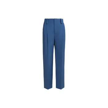 MARNI Embroidered logo Virgin Wool Trousers