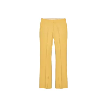ZARA ZW Series Casual Pants Women's Light Yellow