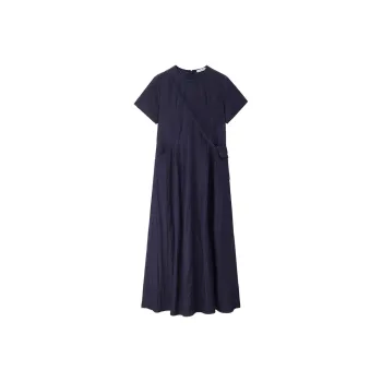 UNIQLO Short Sleeved Dresses Women's Dark Blue Denim