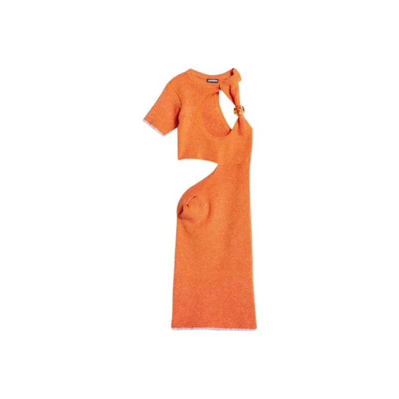 Jacquemus Short-Sleeved Dresses Women's Yellow-0
