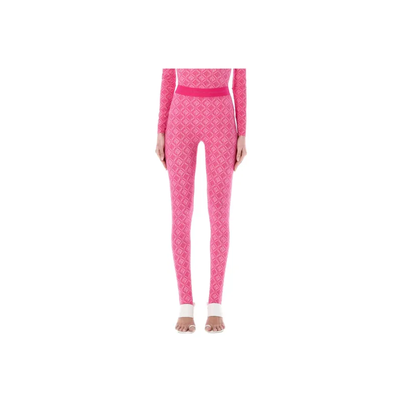 Marine Serre Leggings Women's Pink-0