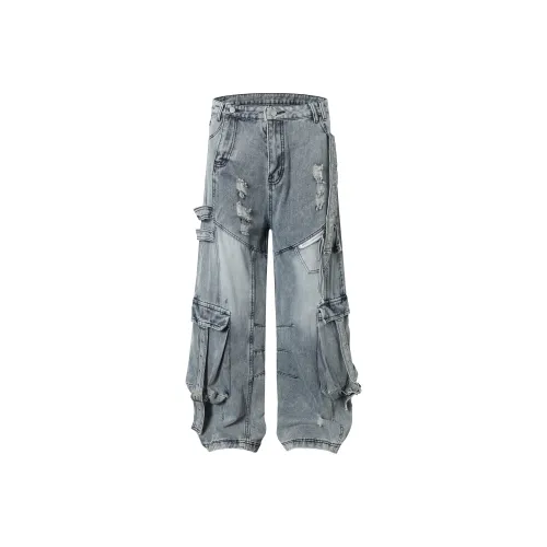 BEAR UNION Cargo Pants Womens Army Green Light Blue