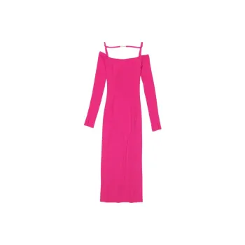 Jacquemus Long-Sleeved Dresses Women's Rose Red