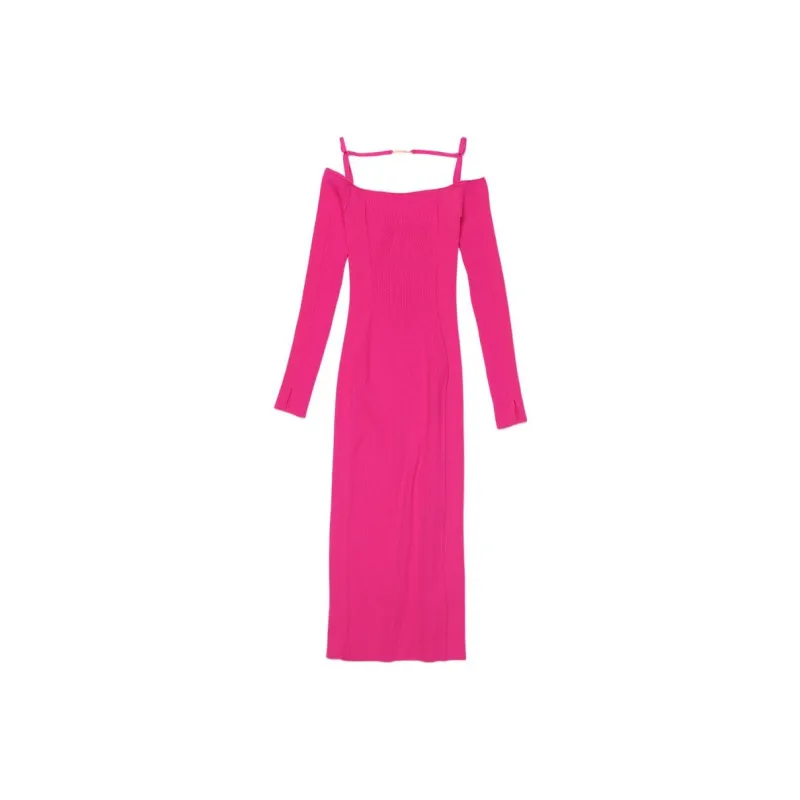 Jacquemus Long-Sleeved Dresses Women's Rose Red-0