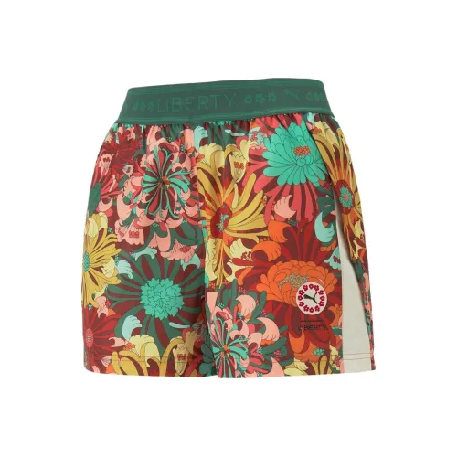 PUMA X Liberty Collaboration SS23 Casual Shorts Women's Green