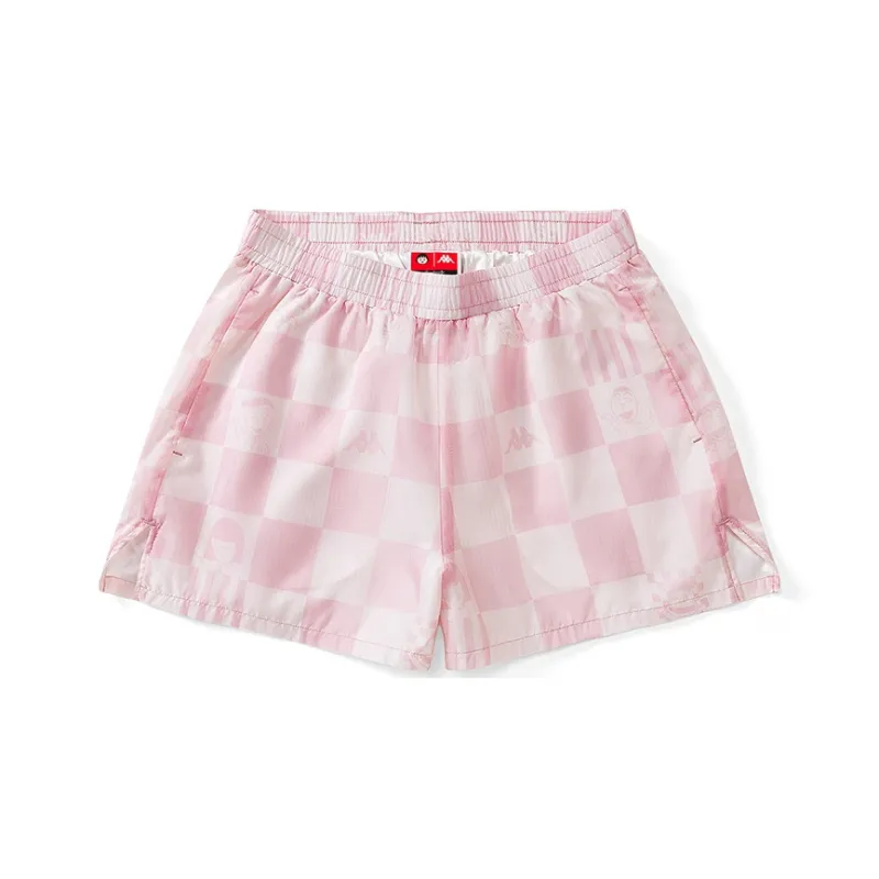 Kappa Casual Shorts Women's Light Blue Blossom Pink Print-5004P-0