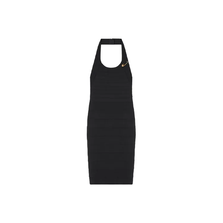 VERSACE Sleeveless Dresses Women's Black-0