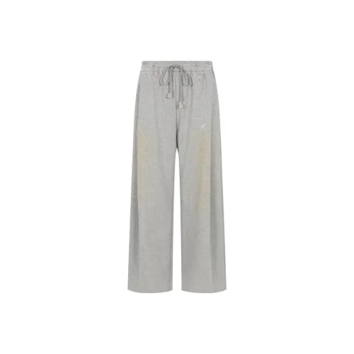 Three Quarters Casual Pants Women's Gray