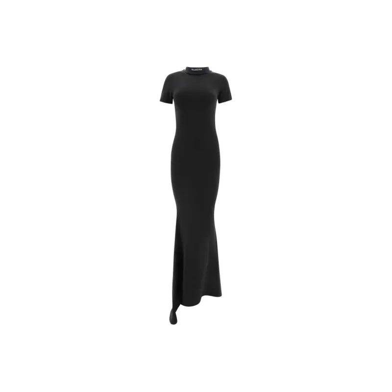 Balenciaga T Shirt Maxi Dress 'Black'-0